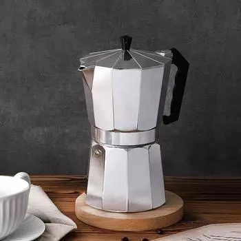 Итальянская кофеварка Moka Coffee Pot Итальянская кофеварка Espresso Простая в использовании чашка Espresso Pot Готовит восхитительный кофе