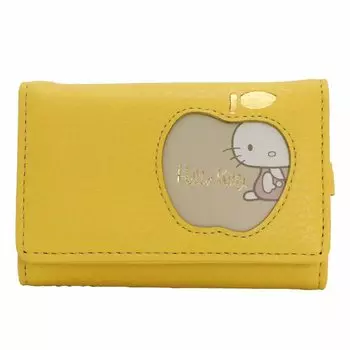 Italian Leather Genuine Leather Hello Kitty Key Case Smart Key Cowhide HELLO KITTY Fresh Kitty Fresh Lemon [Sanrio] Women s (Hello Series) No.87081