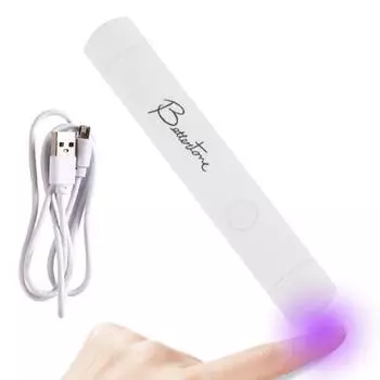 Ite Light Verenton USB-перезаряжаемая гелевая лампа для отверждения ногтей, белый, 1 шт.