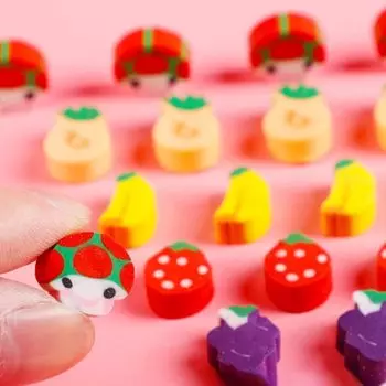 Itisyou Kneaded Mini Funny Cute Fruit Gourmet Shaped 100 Pieces Ластик, Ластик, Ластик, Ластик, Канцелярские принадлежности, Ластик,