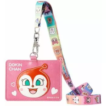 Ito Sangyo Anpanman Pass Case with Neck Strap AND-1800 Dokin-chan