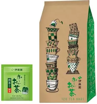 Itoen Eco Tea Bag Oi Ocha Green Tea x 120 bags (with Matcha) 1.8g
