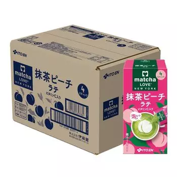 Itoen Matcha Peach Latte Stick 18 г x 4 шт. x 8 шт. Растворимый порошок матча LOVE NEW YORK