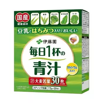 Itoen Одна чашка зеленого сока каждый день с соевым молоком и 20 пакетиков x 3 коробки (тип порошка) (подслащенный) (вкусный мед)
