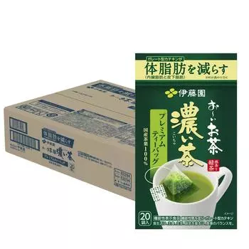 Itoen Oi Ocha Premium Tea Bags Dark Tea x 20 пакетиков x 8 штук с функциональными 2,0 г [Пищевые заявления]