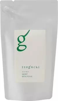 Itoguchi Midori Mayu Moist Rich Foam Refill 150 мл Пена для умывания лица Шелк Содержит плотную пену Органические поры Натуральные ингредиенты Высоко