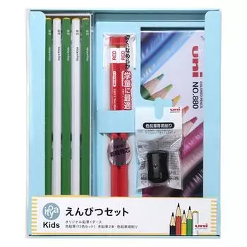 Itoya Kids Pencil Set Green 2b