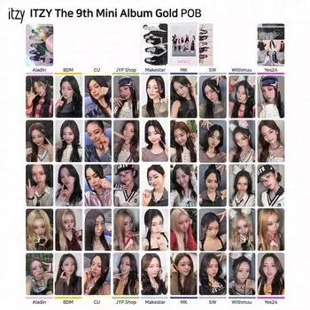 ITZY 9-й мини-альбом GOLD Withmuu CU BDM YES24 JYP MK POB Фотокарта Полный комплект Group - Yes24