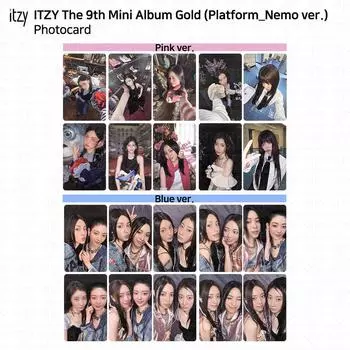 ITZY 9th Mini Album Gold Platform Nemo ver Фотокарта Постер QR YEJI RYUJIN KPOP Lia - PC Pink #1