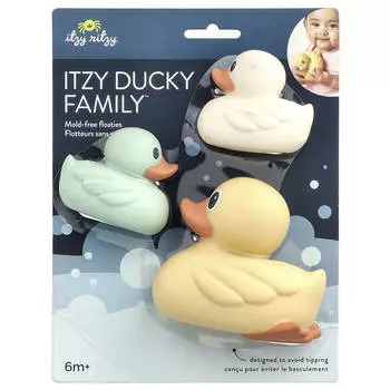 itzy ritzy Itzy Ritzy Dummy Family™ Игрушка для ванны, 6 миллионов+, Набор из 3 штук