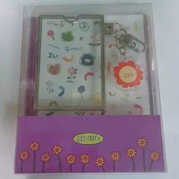 Iu 13th Anniversary Poker Holder Lion Key Ring Sticker Set