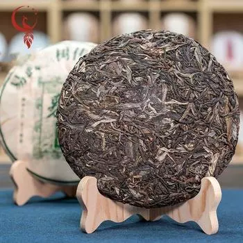 Иу передал зеленую печать Пуэр чайный пирог 357 г Юньнаньский древний чай из семи семян дерева чай 357g