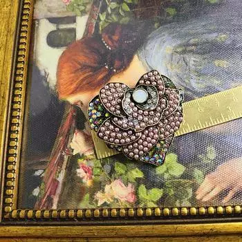 Иу Ретро Средневековая Любовь Цветок С Жемчужной Брошь Ювелирные Изделия