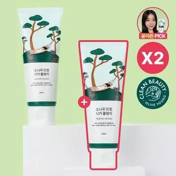 [Июнь All Young Pick] Round Lab Pine Soothing Cica Cleanser 100 мл Double Special, корейское очищающее средство