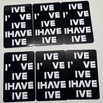 IVE 1-й альбом Soundwave селфи фотокарточка набор из 6 неизданных фотографий