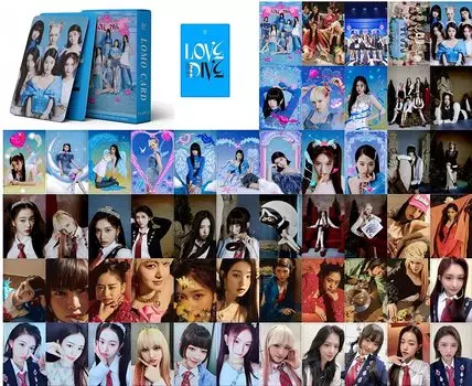 IVE LOMO Card PHOTO CARD SET 54 шт. LOMO CARD Trading Card Photo Card Set Photo Book Poster Set of 54 Postcards New Album KPOP Popular Korean Goods