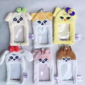 Ive Miniv Poca Holder Фото Карты Товары Ive Карты Кошелек Чехол Вишневый