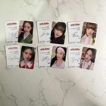 IVE Папа Джон Спока IM. Юджин Ан Ive Sig Ive Poca Kitsch Ive Фотокарточка Рэй