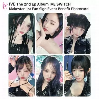 IVE The 2nd EP Album IVE SWITCH Makestar Первая благотворительная фотокарточка с фан-выступлением