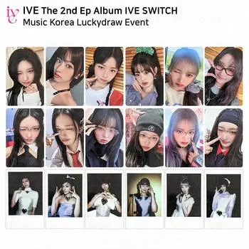 IVE The 2nd EP Album IVE SWITCH MusicKorea Lucky Draw Фотокарточка Polaroid KPOP