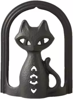 Iwachu Letter Stand Cat Черный корпус Размер x 5 x 14 29600 Nanbu Tekki (см) 10,5 (ЧАС) чёрный