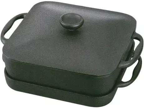 Iwachu Square Pan черный корпус размер xx совместим с IH 21700 Pot Nanbu Tekki (см) 30,5 24,5 (ЧАС) 3,5 (Мелкий) / (ЧАС) 8,5 (глубоко) Двуручный чёрный