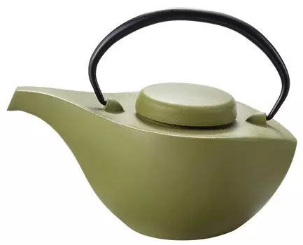 Iwachu Teapot Hikifune Matte Wakakusa Enamel Inside Nambu Ironware 12471 0.7L