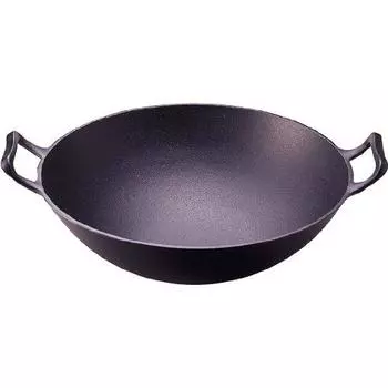 Iwachu Wok Deep Black Внутренний диаметр 36 см Для Открытого Огня Nambu Ironware 21051 (большой)