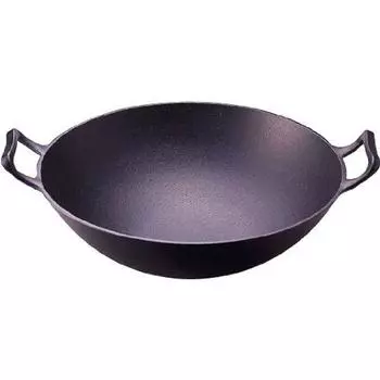 Iwachu Wok Deep Black Внутренний диаметр для открытого огня Nambu Ironware 21052 (Средняя) 31,5 см