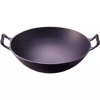 Iwachu Wok Deep Black Внутренний диаметр для открытого огня Nambu Ironware 21052 (Средняя) 31,5 см