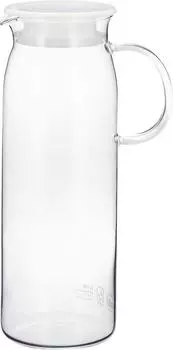 iwaki AGC Techno Glass термостойкое стекло ячменный чайный горшок кувшин 1 литр круглая холодная вода бутылка холодная вода кувшин KT294-W белый