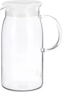 iwaki AGC Techno Glass термостойкое стекло ячменный чайный горшок кувшин круглый литровый холодный чайник бутылка для холодной воды кувшин 0,6 KT293-W белый
