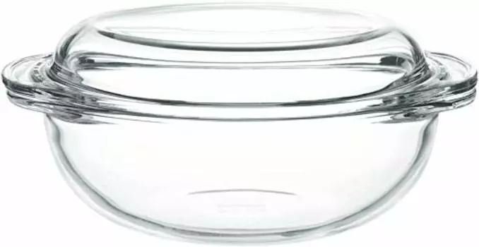 Iwaki B683 Heat Resistant Glass Gratin Dish, Casserole 9.4 x 7.9 x 3.9 inches (24 x 20 x 10 cm), 0.4 gal (1.5 L)