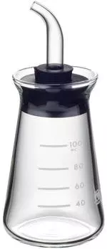 iwaki Glass Seasoning Container Soy Sauce Jug Saiki Black 100ml Heat-resistant No-Drip KB5033-BK чёрный
