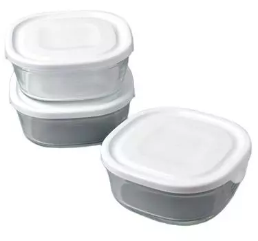 iwaki Iwaki Термостойкий стеклянный стакан серии S Mini Shallow White 450 мл Набор из 3 штук Набор из 3 штук и SKC3240-W3 белый