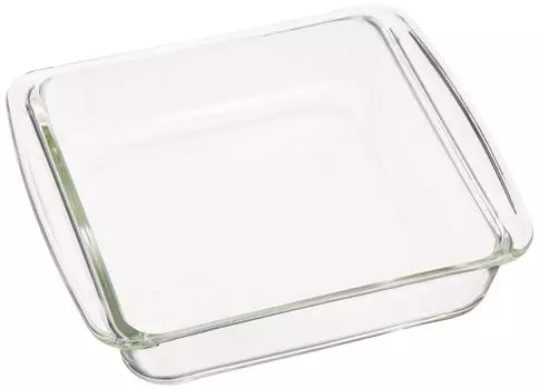 iwaki KBC221 Стеклянная форма для кекса, квадратная форма для запекания 18 x 18 см, термостойкая