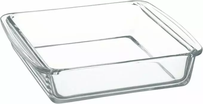 iwaki KBC222 Стеклянная форма для выпечки торта, запеканки, квадрат x 21 x 6 см, жаропрочная форма, блюдо, блюдо, форма, 25,5
