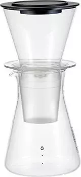 iwaki KT8644-CL1 Термостойкий стеклянный кофейный сервиз, капельница для воды, капельница для воды, 15,2 жидких унций (440 мл)