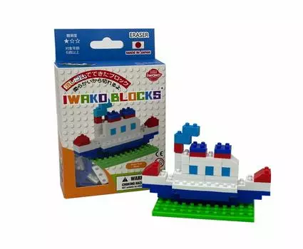 Iwako Global Eraser Blocks Steam Ship ER GLB 304