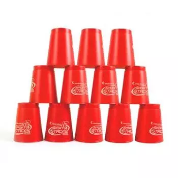 iWarner Sports Stax Stacking Cup Stacking, красный