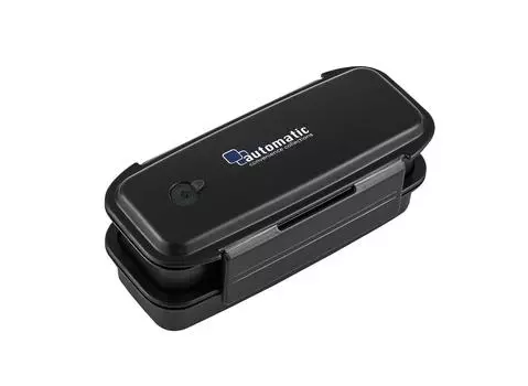 Iwasaki Kogyo антибактериальный тонкий ланч-бокс 2-х уровневый контейнер Tsuki xx см черный 22,4 15,0 5,6 B-1478AA чёрный