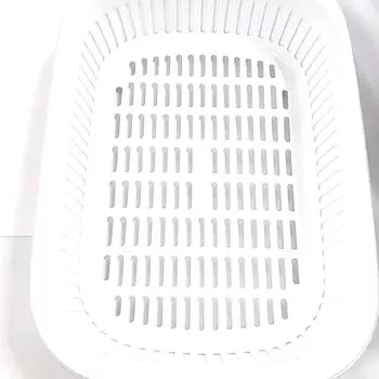 Iwasaki Kogyo Made in Japan Antibacterial Cookin Pal Drainer Bat Age White 26 x x cm Size Approx. 37.5 9.5