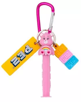 Iwaya PEZ Key Sweets Разное Care Bear Разблокируйте волшебного персонажа Разное Charm(Привет, медведь!) 7435-1 розовый