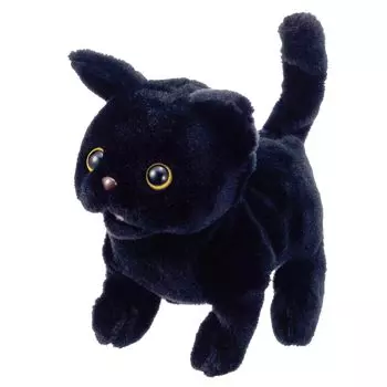 IWAYA Piccoline Tricky Cat Черный кот Электрическое животное Кричащее Ходячее Хэллоуин Возраст Общая высота 16 см 3+ 3339-1
