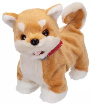 Iwaya Roommate Shiba ST Mark Plush Toy for Ages 3 and Up (IWAYA) Come! Come! Come! Dog, Inu, Certified, Battery-Operated