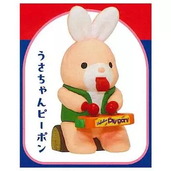 Iwaya Tonpy and Rhythm Cheer Team Mascot Gacha Gacha Capsule Toy [3.Usachan Peepon] (single item)