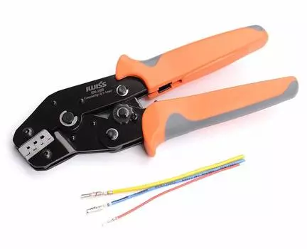 IWISS Precision Синхронные обжимные клещи с храповым механизмом, открытые клеммы, совместимые с малыми клеммами 0,1-1,0 мм2 SN-28B [Продукт]