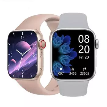 IWO Series 7 Смарт-часы с беспроводной зарядкой 2 сделай сам, лицо, пульсометр для мужчин и женщин, фитнес-трекер, спортивные умные часы для IOS, Android-телефона