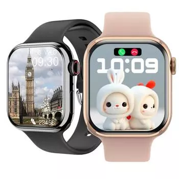 IWO Series 7 Смарт-часы с беспроводной зарядкой 2 дюйма DIY Face Мужчины Женщины Фитнес-трекер Спортивные умные часы для IOS Android Phone