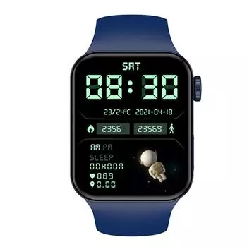 IWO Series 7 умные часы для мужчин 1,82 Bluetooth Call Smartwatch женские DIY Face Fitness Watch PK HW22 W46 15*15*6cm синий